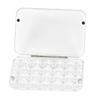 Portable 24 Grid Watercolor Pigment Organiser Paint Box Magnetic Dampness Control Tray For Outdoor Sketching