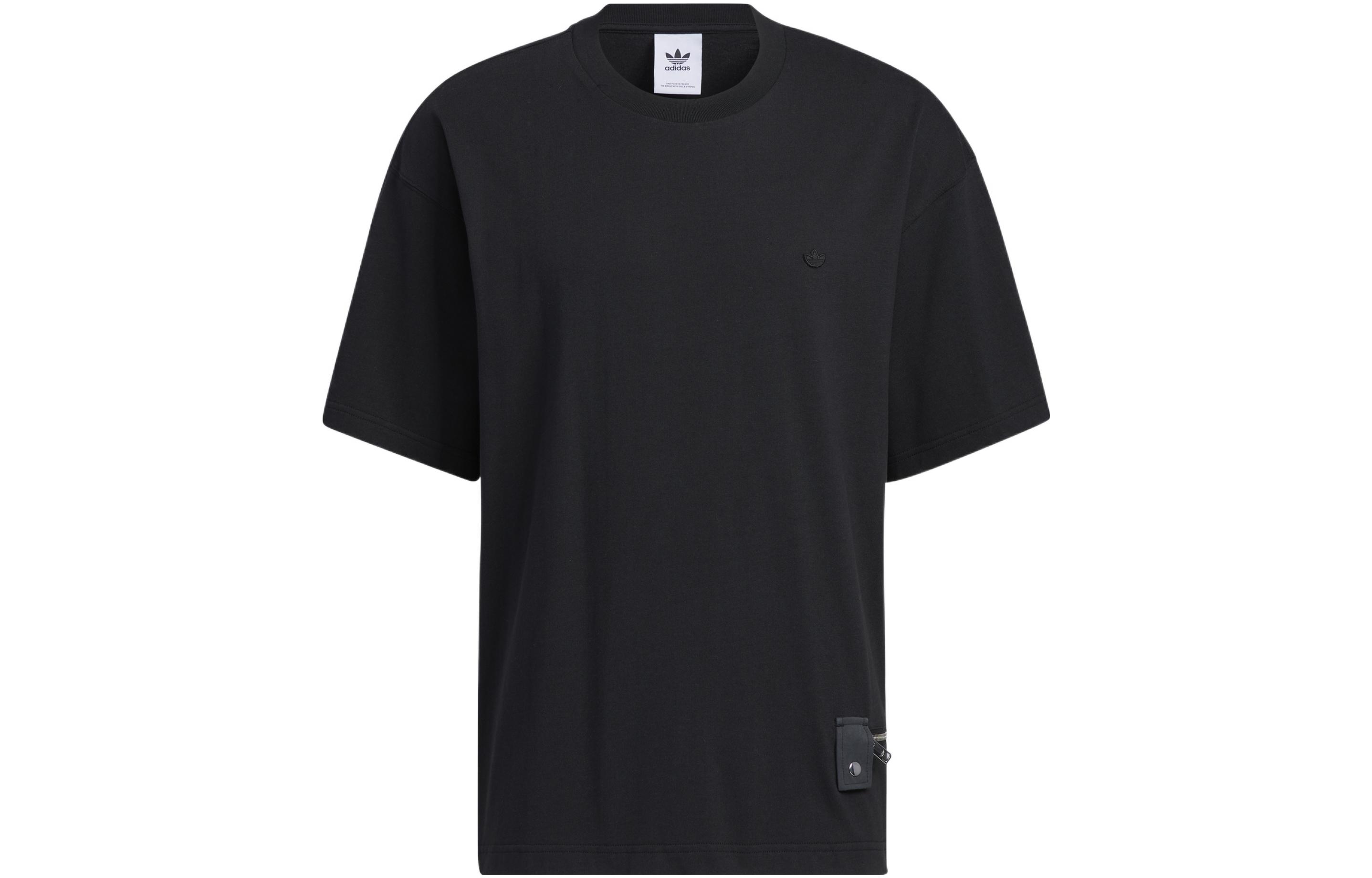 Adidas Originals Drop Shoulder Sleeve T Shirt Men s Black HH9438 S