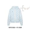 Polka Dot Zip Up Hoodie Women Loose Fit Casual Street Style 2026
