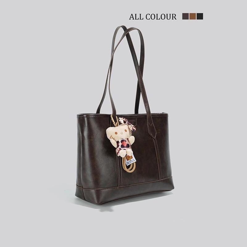Premium retro large-capacity bag autumn and winter new fashion commuter shoulder bag versatile tote bag