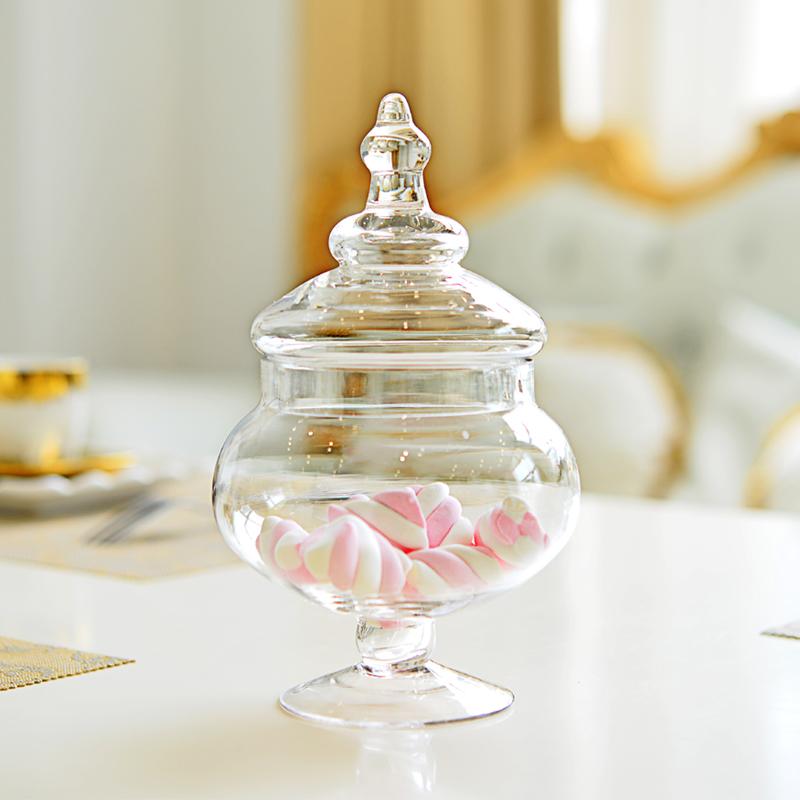 

Transparent Glass Bottle Glass Candy Jar Display Decorative Jars Storage Tank Decor Accessories Storage Bottle Food Container