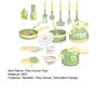 19Pcs/Set Dinosaur Kitchenware Set Realistic Play House Toy High-Pressure Pot Kettle Tableware Utensils for Kids