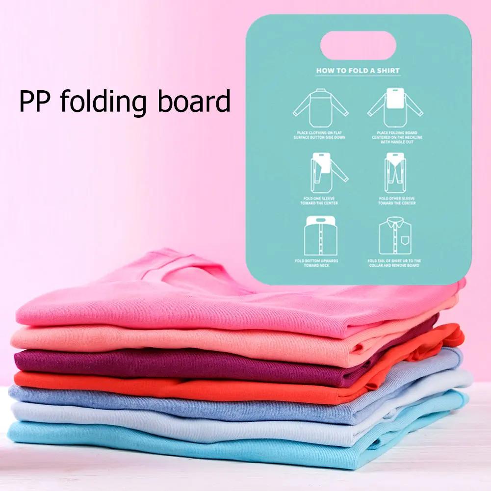 Clothes Folding Board Plastic Household Shirt Folding Board Creative Dress Fold Organizer for Kids Adults Clothes