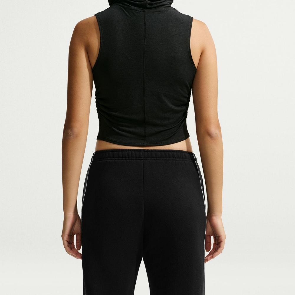 Nike Mw Fleece Wide Leg Pants Black Sail Iu1125  001ttlblk Sail