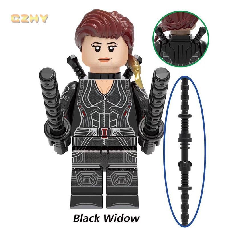 Новые минифигурки Черной Вдовы, игрушки-строительные блоки супергероев 256#
