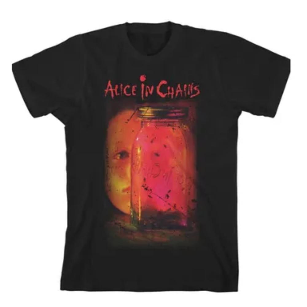 Grunge Rock A Alice In Chains Tour Merch Album Print Tees Unisex Oversized T Shirts Alternative Metal High Quality Cotton Tops