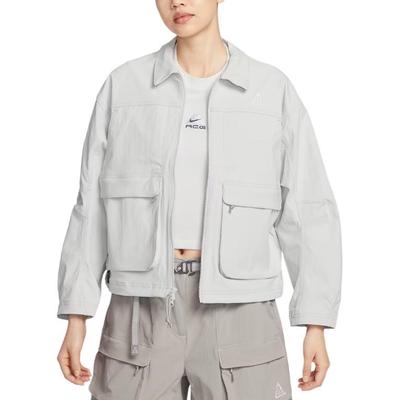 Giacca da donna a manica lunga larga con colletto polo tinta unita serie ACG giacche HV0584-025