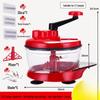 A5L Manual Kitchen Chopper: Meat Grinder, Dumpling Filler, Garlic Paste Maker, Vegetable Cutter.
