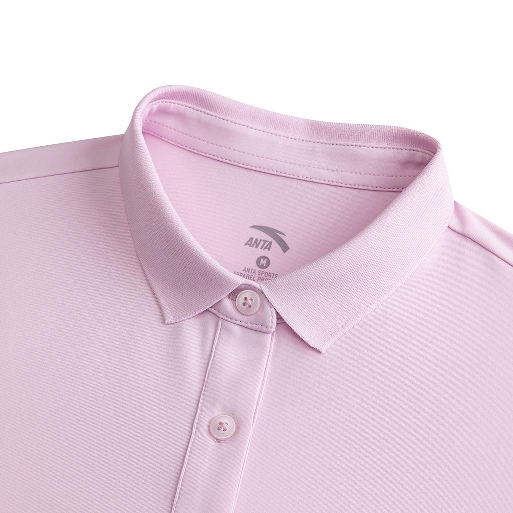 Anta Summer Polo Shirt Women tops Peach-Velvet-Pink 962628103-1