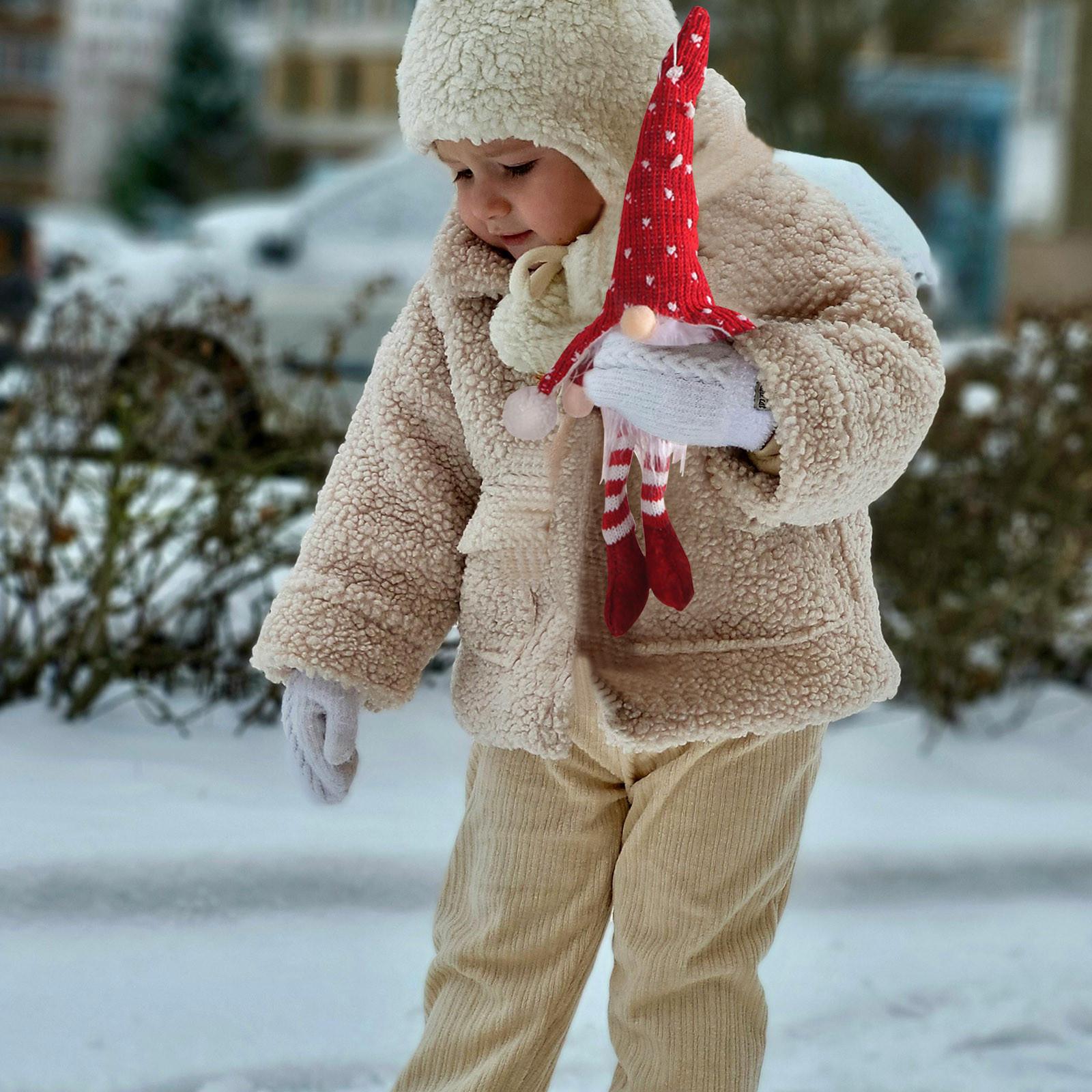 

Рождественский старик в лесу с лампой, висящей на ноге, подвеска One Size красный