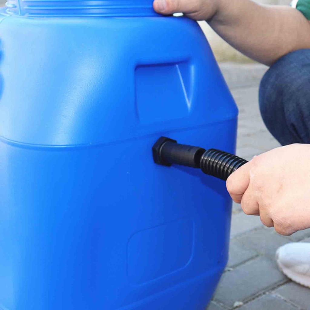 Rain Barrel Connector Water Tanks Link Systems with 100cm Hose & Fittings Linking set for Efficient Water Collection