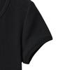 NOIRER FOR WOMAN Slim Ribbed T-Shirt (Black)