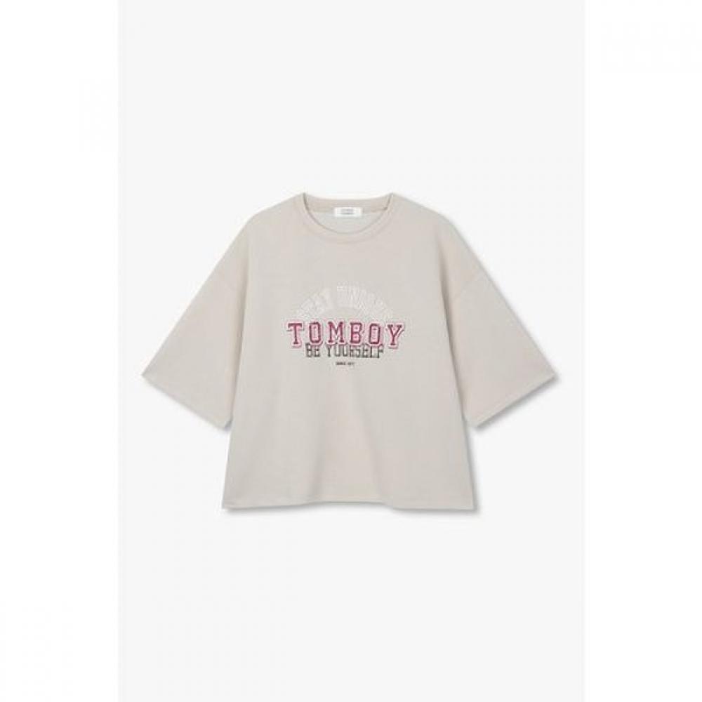 STudio Tomboy T shirT 9176322992 beige/OS