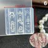 3D Silikon Nagellack-Form Cartoon Hello Kitty Hase Bär Relief Schnitzform DIY Nägel Teile Charme Dekor Maniküre Stempeln