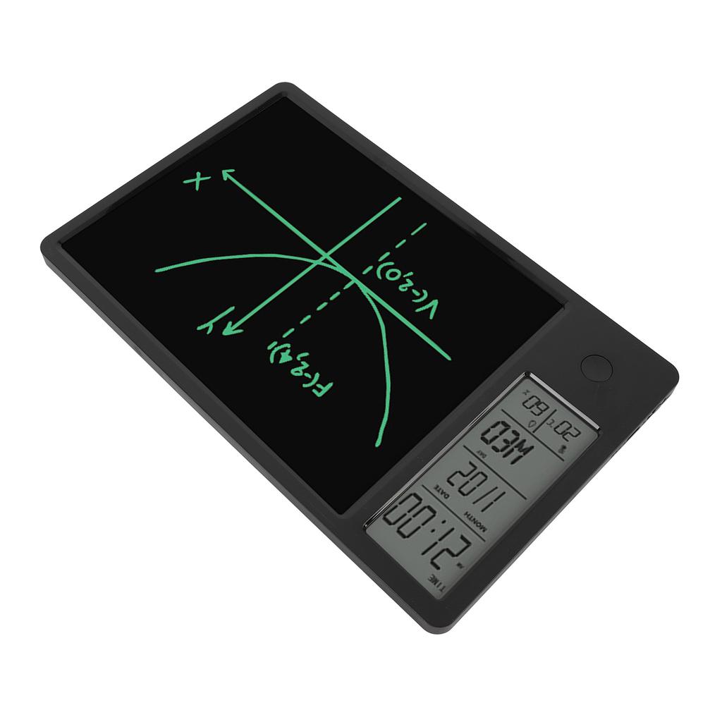 Electronic Desktop Calendar with Erasable LCD Writing Tablet Digital Clock Date Display Desktop Calendar for Home Office