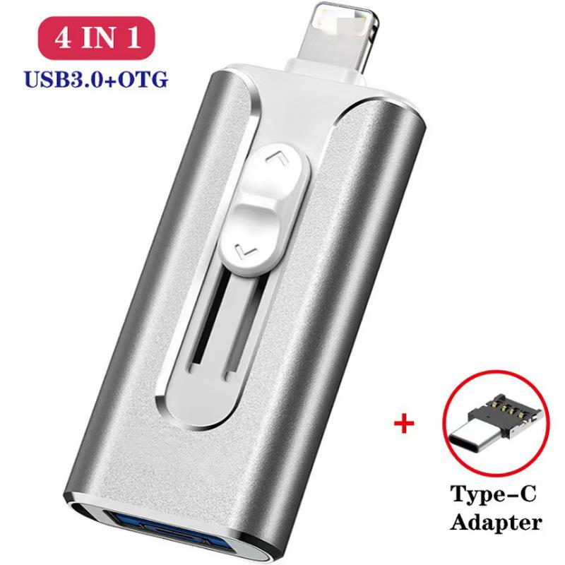 Anpassbarer 3-in-1 USB-Stick für Apple- und Android-Geräte