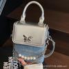 Handbag Bag Women's Summer 2025 New Trendy Fashion Niche Design Crossbody Small Square Bag Internet Celebrity Butterfly Mobile Phone Bag