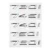 3D ABS Auto Kofferraum Buchstaben Logo Aufkleber Abzeichen Emblem Sticker für BMW 7er Serie 730i 740i 745i 750i E38 E65 E66 F01 F02 G11 G12