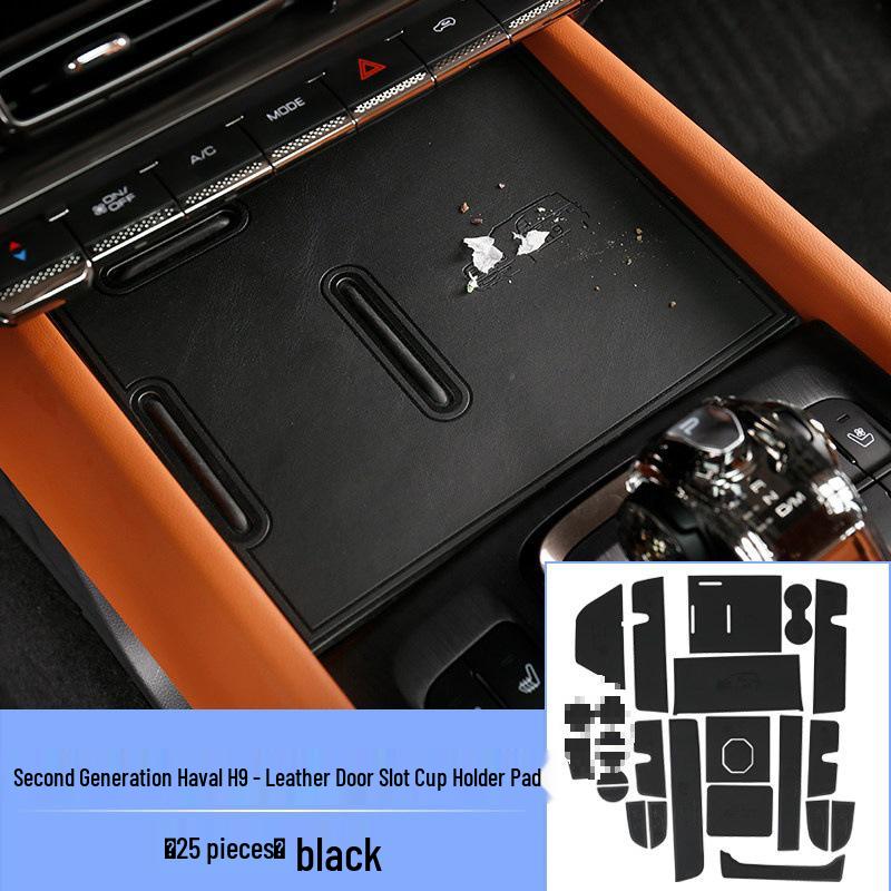 

Haval H9 Gen 2 Anti-slip Leather Cup Holder & Door Slot Organizer