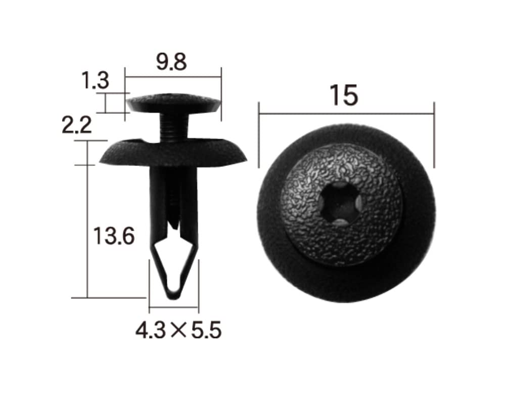 Boston BC5217 Bildelar Scrivet Svart 10 per påse