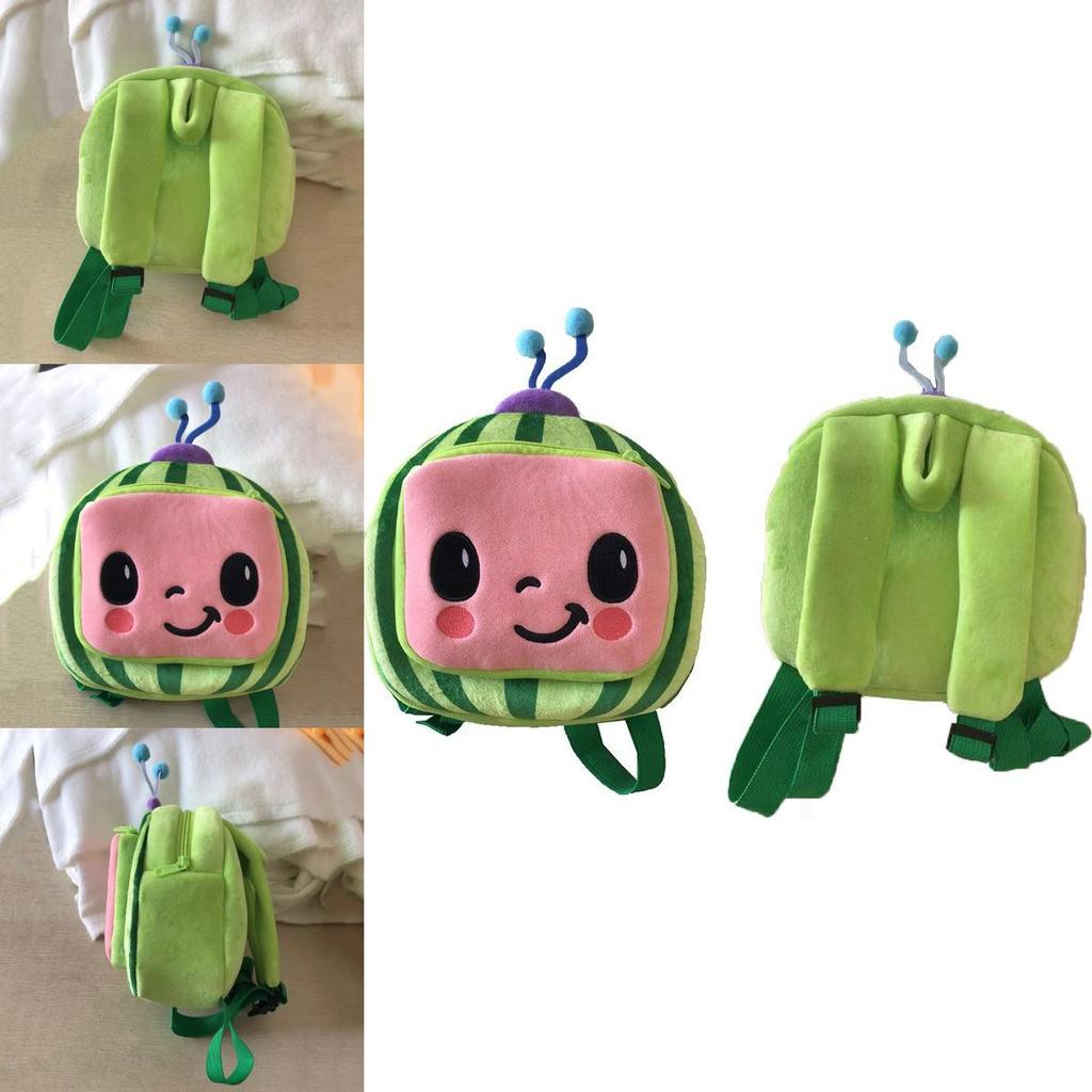 Adorable Cocomelon Plush Backpack For Kids Featuring Soft Material And Cute Design