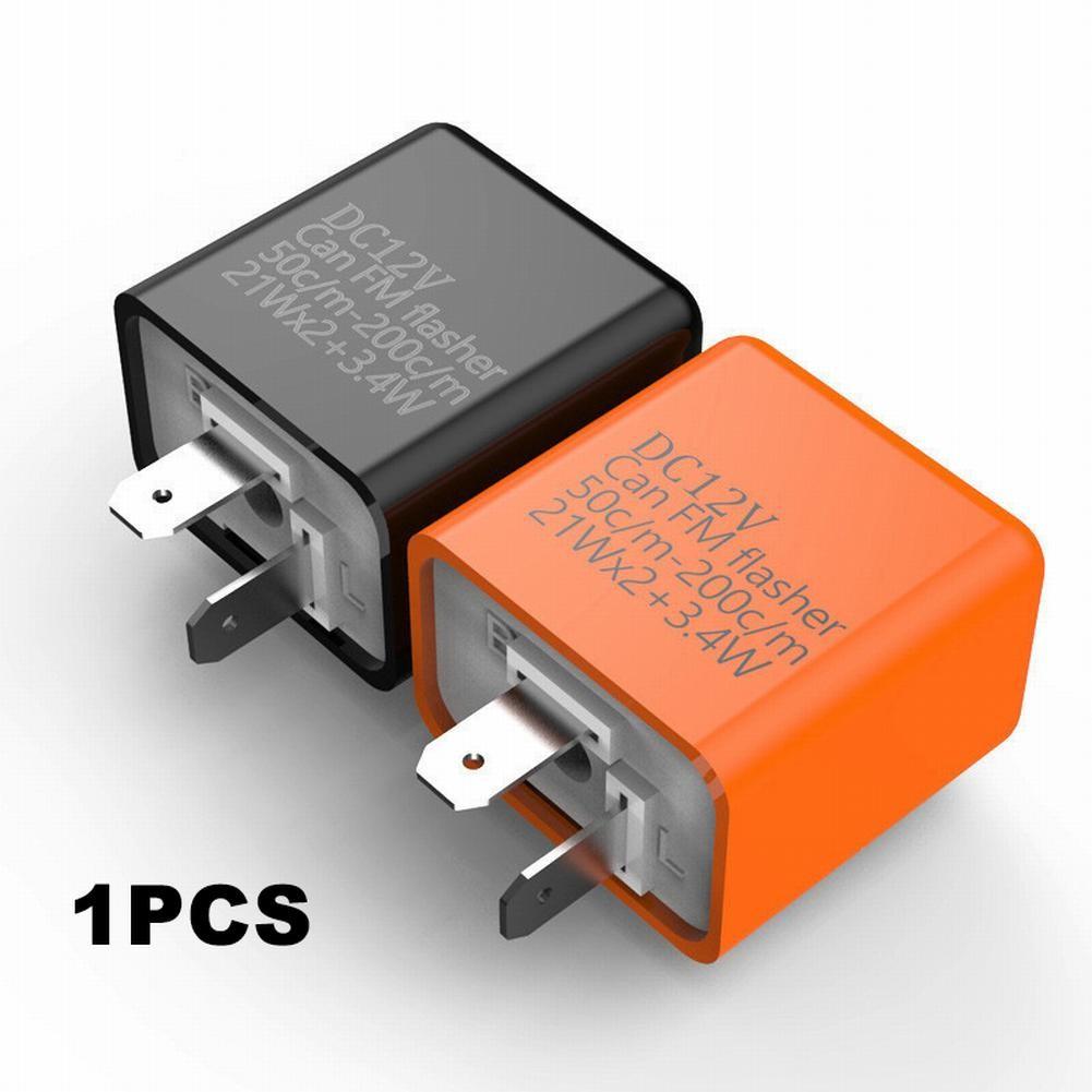 2 Pin Electronic LED Flasher Relay Adjustable Speed Turn Signal Fast Flash