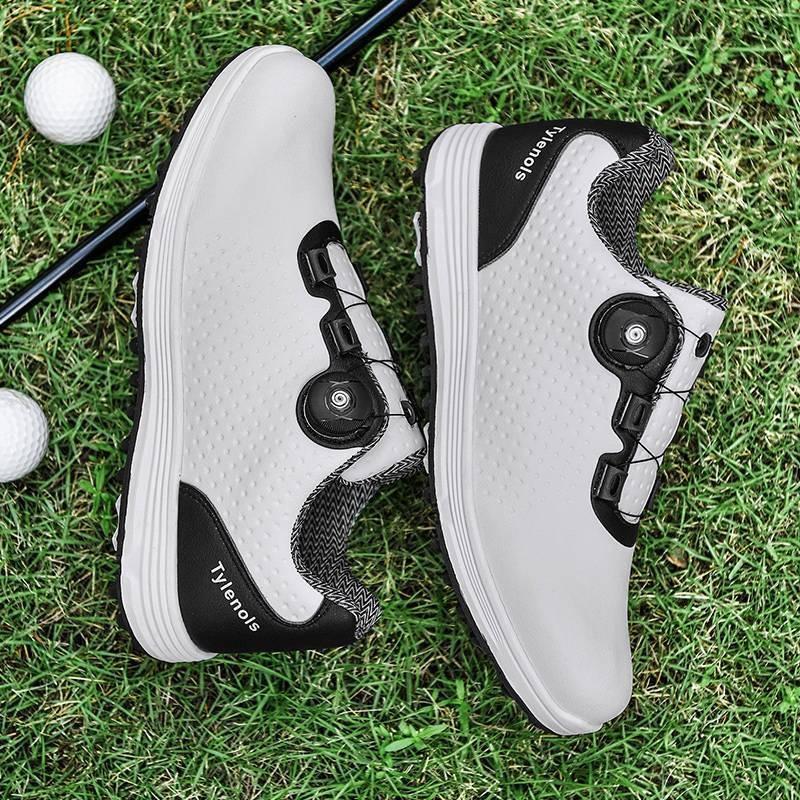 Golf shoes men's waterproof sports shoes off-court training shoes anti-side slip no nails casual