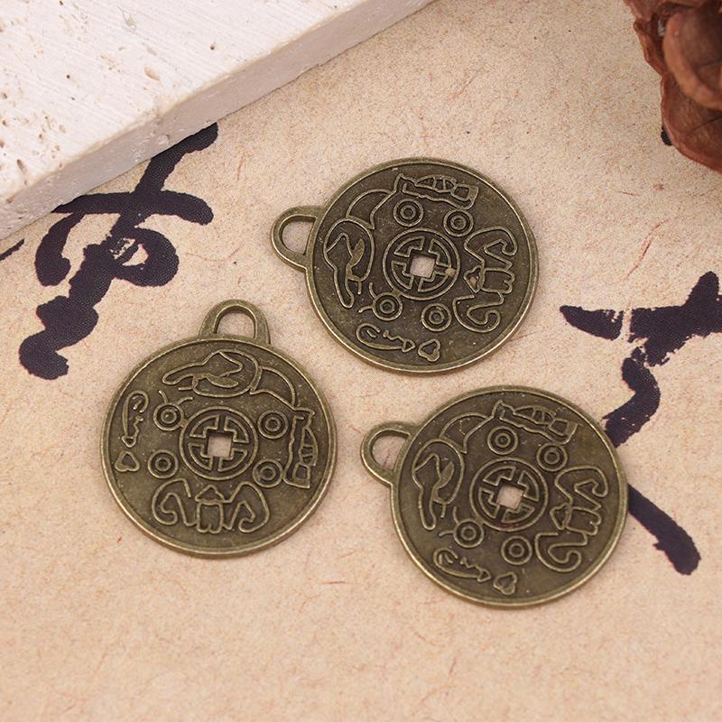 1/3/5Pcs Chinese Taoism Ancient Coin Pendant Necklace Exorcising Evil And Demon Enhancing Luck With Amulet Coin Jewelry