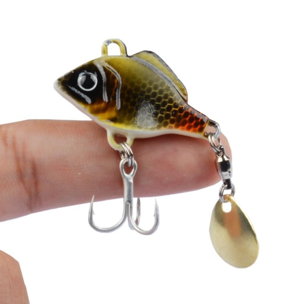 5pcs with Box Artificial Fishing Bait Rotating Glitter Fishing Lures Hooks Beach Boat Fishing