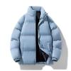 Winter Padded Jacket Men's Thickened Padded Jacket Casual Solid Color Youth Padded Jacket Men's Clothes N Cket