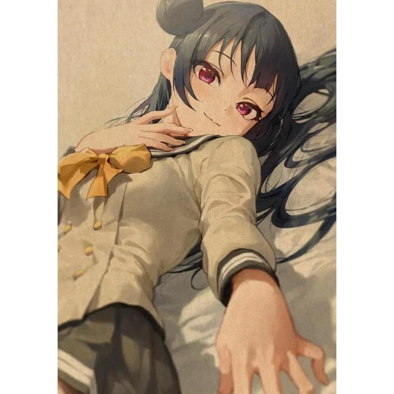 Love Live School Idol Project Anime Posters Retro Poster Home Decor Wall Art Canvas Painting Photos for Children's Room Decor