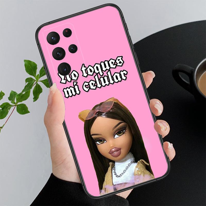 Cute Bratz Doll Phone Case for Samsung Galaxy A55 A15 A54 A52 A33 A34 A35 A25 A05s A05 A22 A24 M34 M54 M23 M14