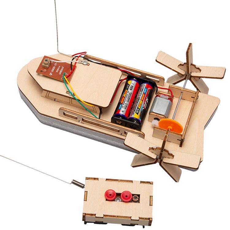 DIY Remote Control Paddle Boat Kit for Elementary Science Experiments