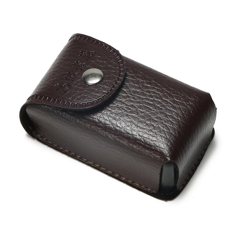 

Jianghu Портативный мужской кожаный складной футляр для очков для чтения с застежкой на кнопку