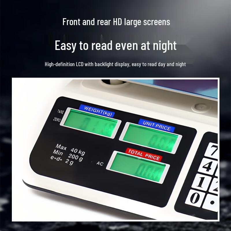 Carefully 40kg Portable Digital Pricing Scale