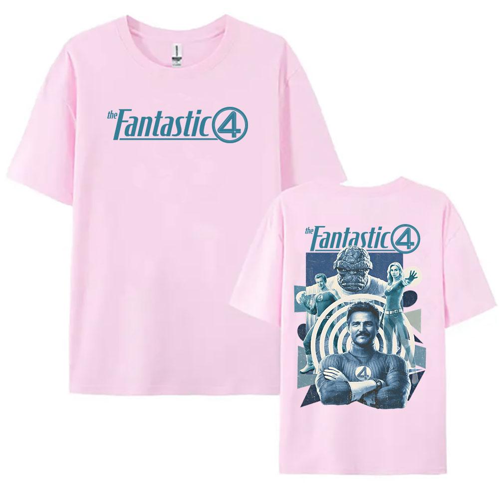 Summer Women Men Tees Film The Fantastic Four First Steps Movie T-shirt Cotton Summer Female Tshirts Unisex Streetwear Top