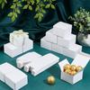 PH PandaHall 30pcs Mini White Gift Box, Small Jewelry Favor Treat Boxes Gift Packaging Box with Lid Square Favor Boxes for Christmas Valentine Mother