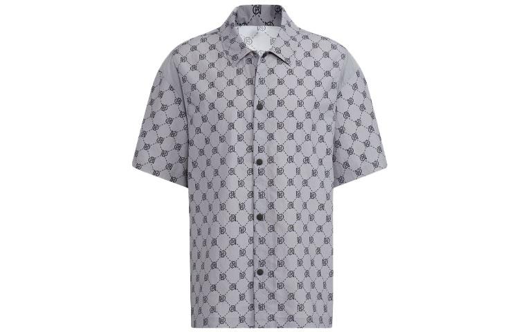 Adidas Neo Shirts Men s Gray Lapel Moderate Other IB5858 XXL