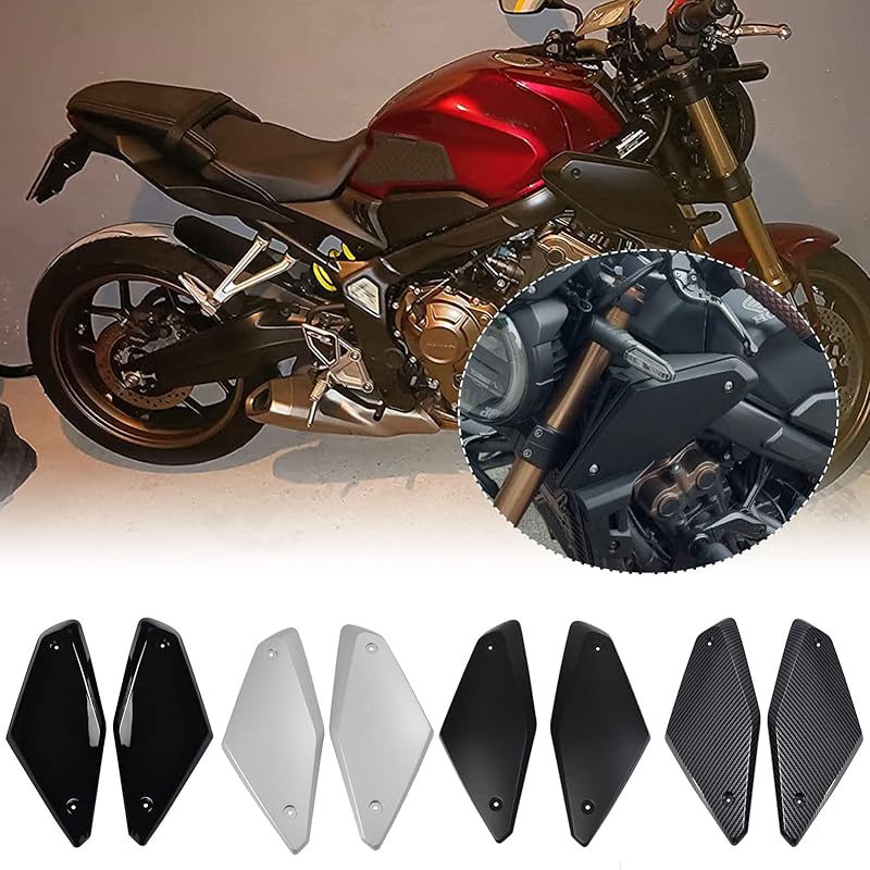 Motorcycle Air Intakes Side Cover Front Fairing Air Deflector Gas Tank Oil Filler Cap Cover Compatible with H-o-nda CB650R CB 650 R CB 650R 2019 2020