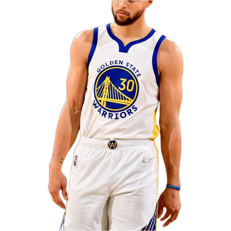 Nike NBA Letter Print Casual Sleeveless Basketball Jersey SW Fan Edition 20-21 Season Men Tops White CW3591-107