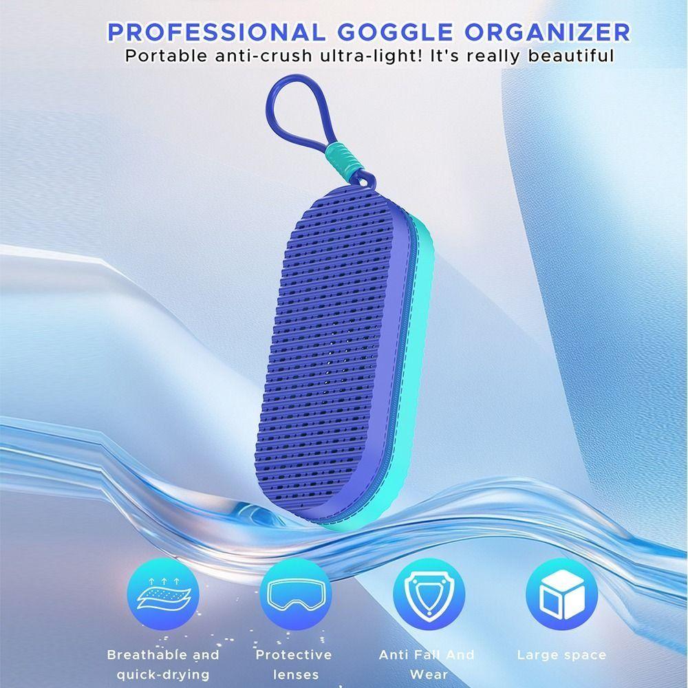 Breathable Swimming Goggles Case Silicone Sunglasses Organizer  Swimming Accessories