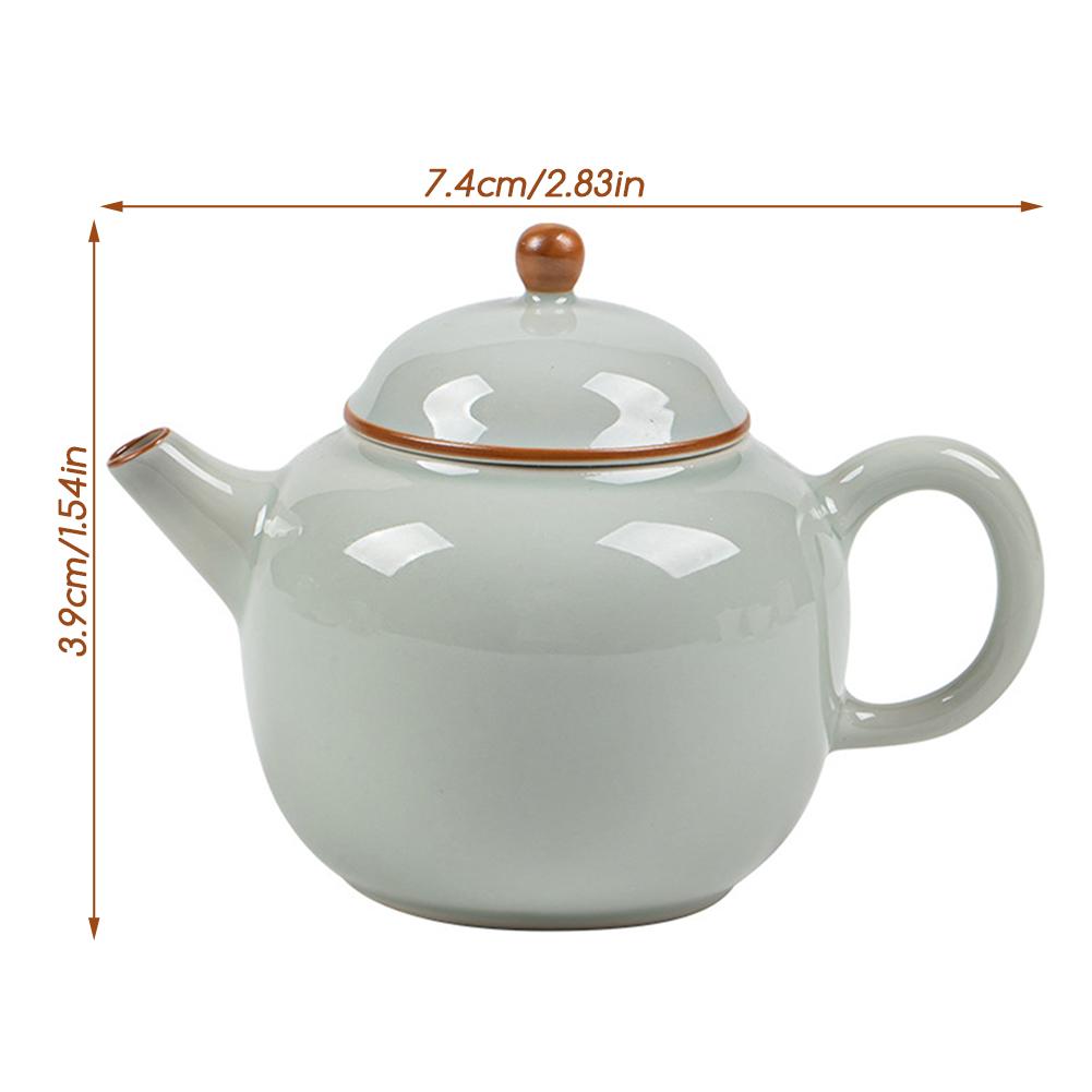 Chinese KungFu Teapot 3,Retro Ceramic Tea Kettle For Home Decoration