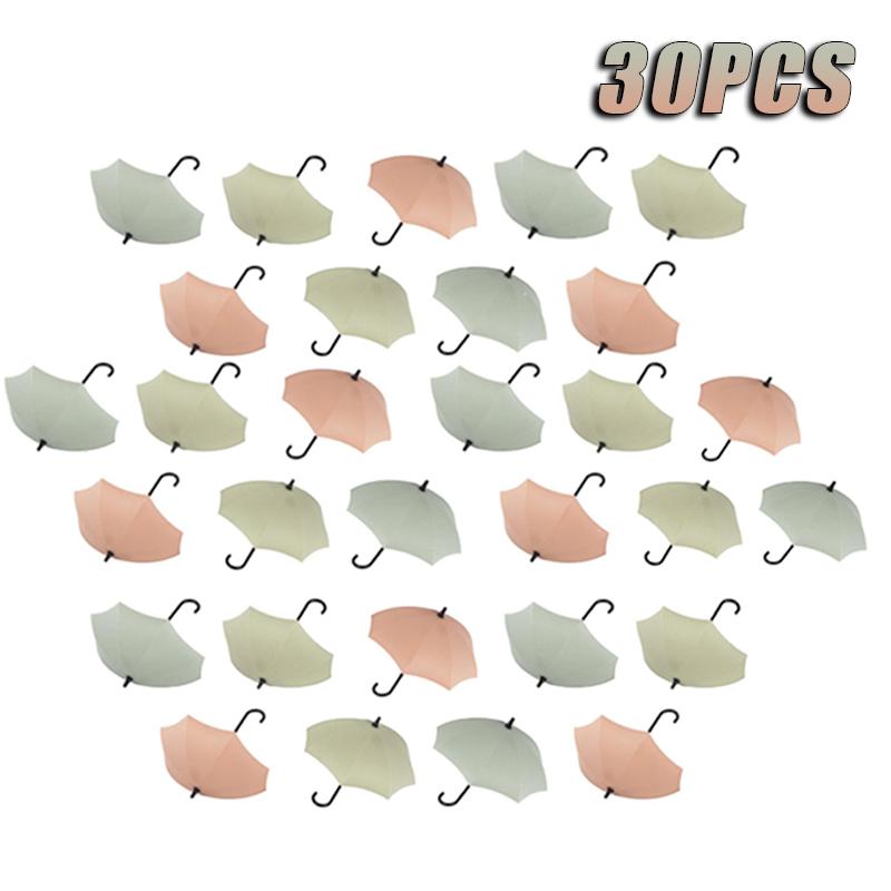 Cute Umbrella Shaped Hooks No-Punch Wall Hooks Kitchen Bathroom Coat Rack Key Organizer Hooks Home Storage Shelf Hooks