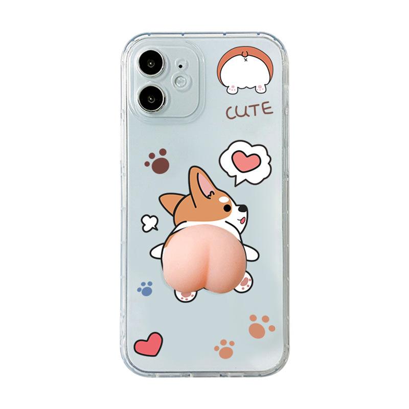 Cartoon Painting for iPhone17Pro for Apple 16 Air Cushion 15 Anti-drop 14 Transparent Mobile Phone Case Soft Case