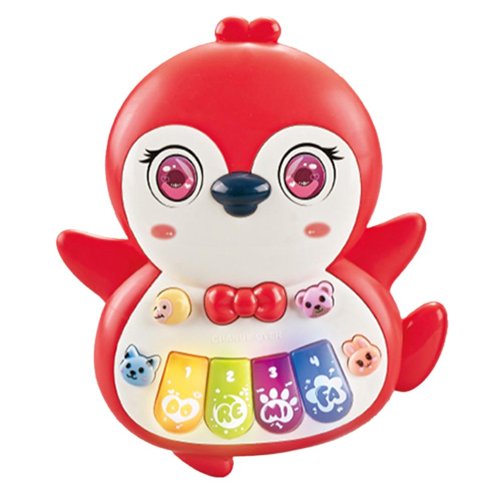 Cartoon Animal Baby Kids Musical Educational Toy Electronic Piano with Light and Sound (Random Color)