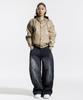 CREAM SODA LAB Wide Cut Volume Curved Pants Black