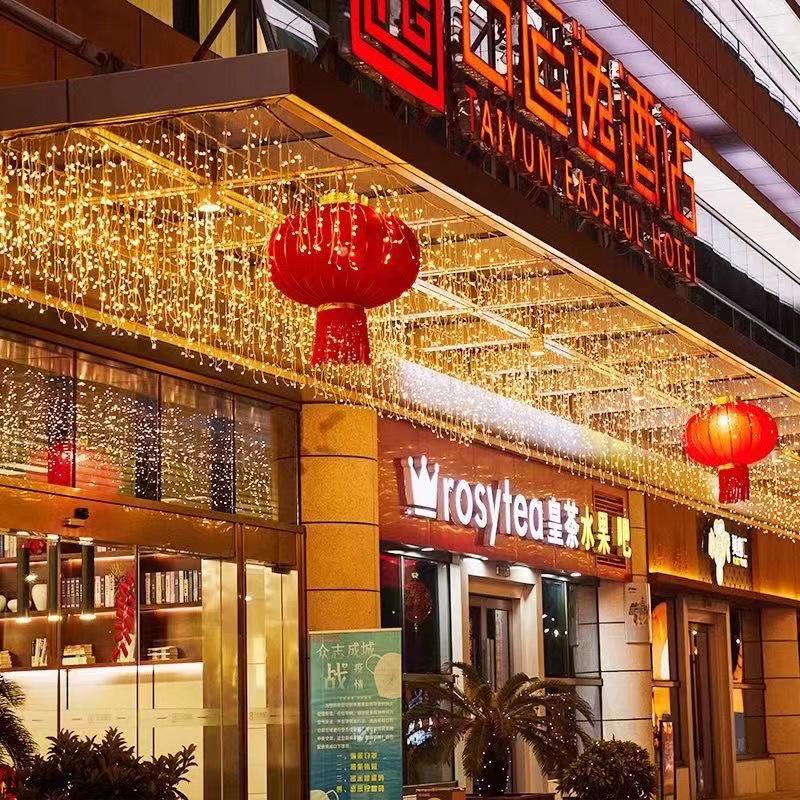 Solar LED Starry Icicle String Lights for Outdoor Wedding Decorations