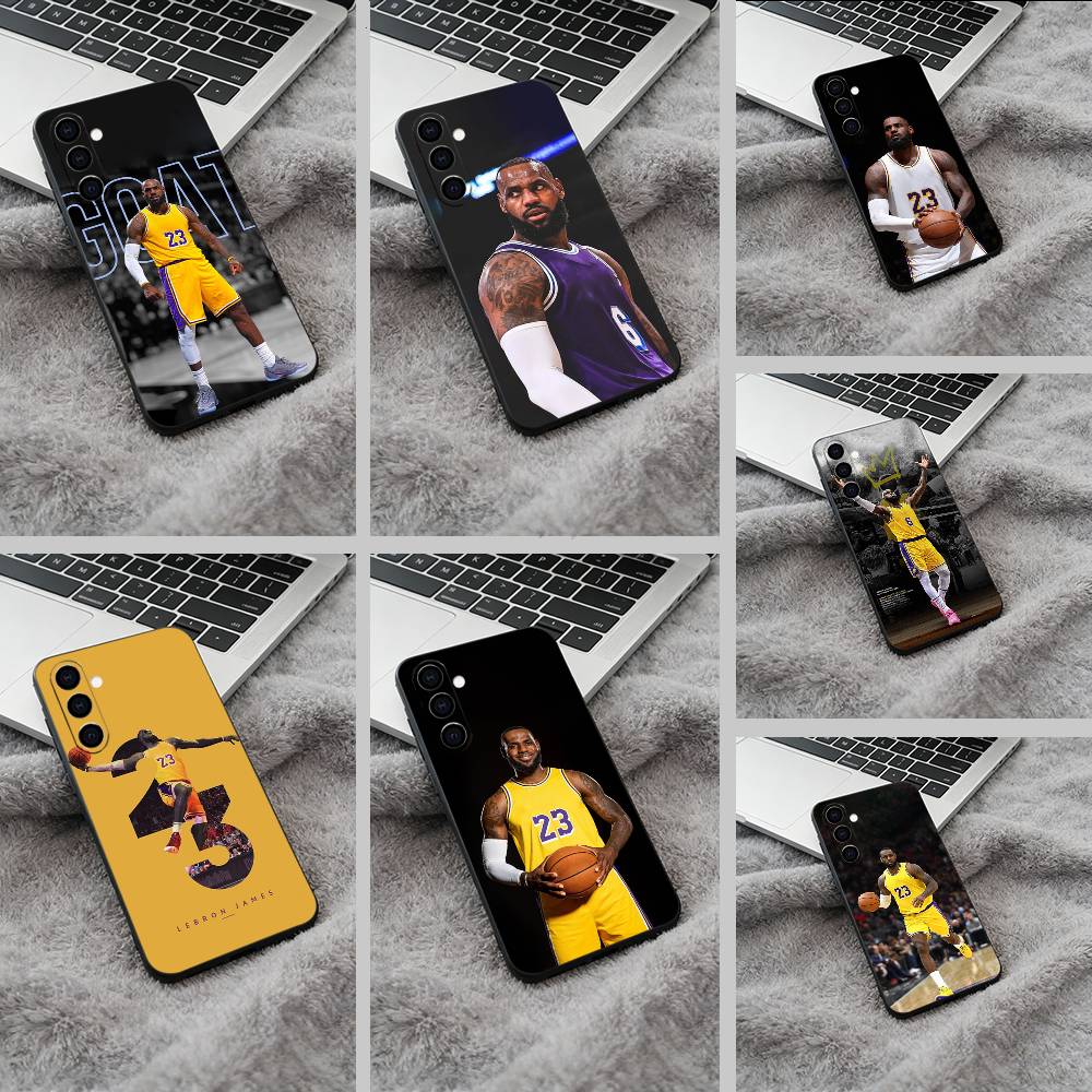 J-Ja-mes basketball Black Soft Silicone Phone Case for Samsung Galaxy A73, A71, A72, A70, A53, A52, A51