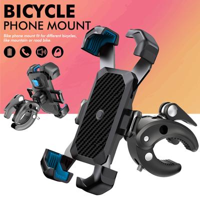 Motorrad Handyhalterung 360° drehbar Anti-Rutsch Verstellbar Fahrrad Handyhalter Navigationshalterung für 4,7-7 Zoll Handy