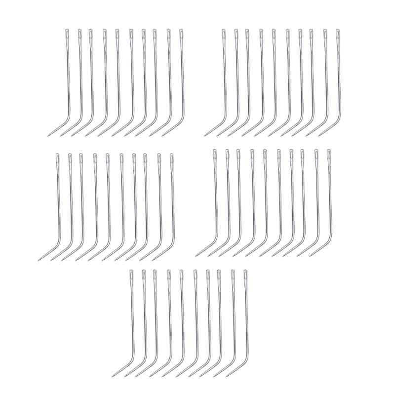 50 шт. Игла для плетения Изогнутая игла для ремонта холста Кожаный проект Ковер 1